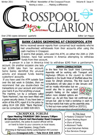 Crosspool Clarion vol 8 issue 4 winter 2011 (PDF, 1.3MB)