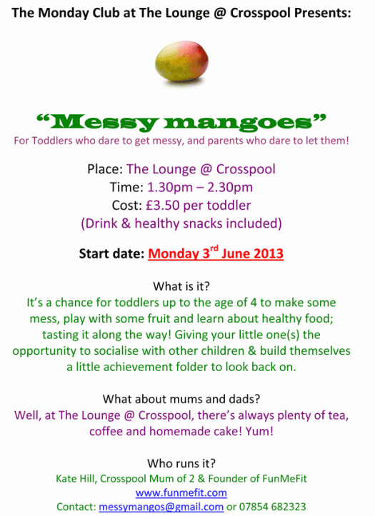 Messy Mangos starts on Monday 3 June